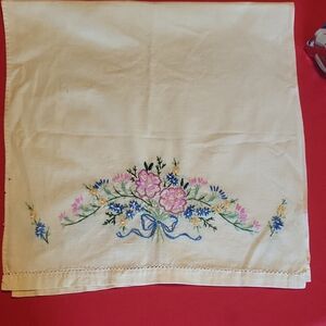 Floral Embroidered Table Runner